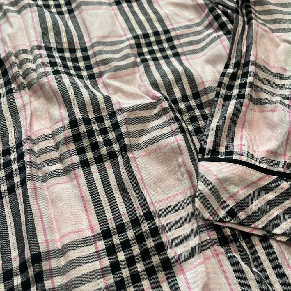 Victoria’s Secret Women’s Plaid Flannel Sleep Shirt Pajama Top – Size Large Tall
